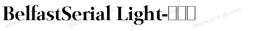BelfastSerial Light字体转换